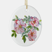 Schöne, realistische Rose. Keramik Ornament (Rechts)