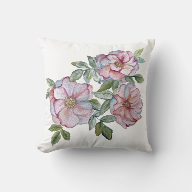 Schöne, realistische Rose. Kissen (Vorderseite)