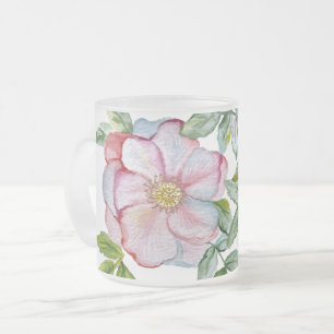 Schöne, realistische Rose. Mattglastasse