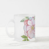 Schöne, realistische Rose. Mattglastasse (Links)