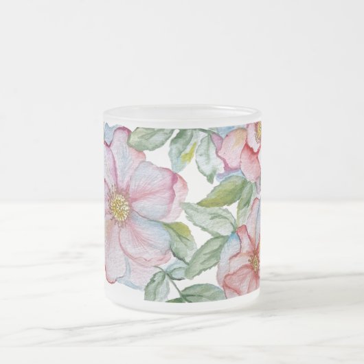 Schöne, realistische Rose. Mattglastasse (Mittel)