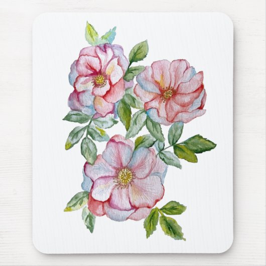 Schöne, realistische Rose. Mousepad (Vorne)