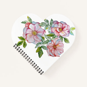 Schöne, realistische Rose. Notizblock