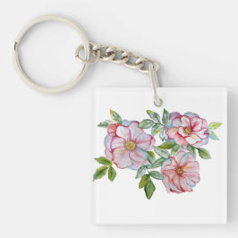 Schöne, realistische Rose. Schlüsselanhänger