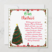 Schöne Red Gold Frohe Weihnachts Wunschkarte Einladung (Vorderseite)