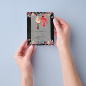 Schöne RED KARDINAL Birds Hochzeit Einladung Flyer (Gruppe)