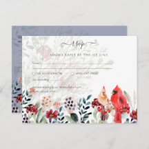 Schöne RED KARDINAL Birds Wedding