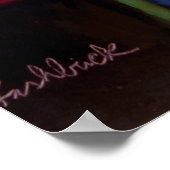 Schöne Red Orange Blue Green Boote in Collioure Poster (Ecke)