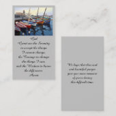 Schöne Red Orange Blue Green Bootkarte Visitenkarte (Vorne/Hinten)