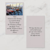 Schöne Red Orange Blue Green Bootkarte Visitenkarte (Vorne/Hinten)