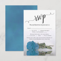 Schöne Reflektion türkisblaue Rose Hochzeit