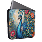 Schöne Regalpfaue mit Edelsteinen Laptopschutzhülle (Vorne Rechts)