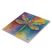 Schöne Regenbogen-Dragonfly - farbenfrohe Multicol Fliese (Seite)