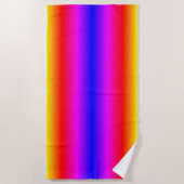 Schöne Regenbogen-Farben - Neon Strandtuch (Vorderseite)