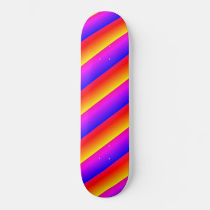 Schöne Regenbogen-Farben Skateboard