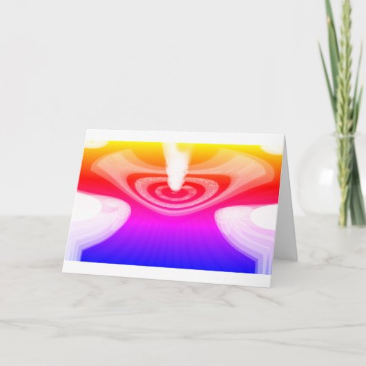 Schöne Regenbogen-Kometen-Kunst Karte (Vorderseite)