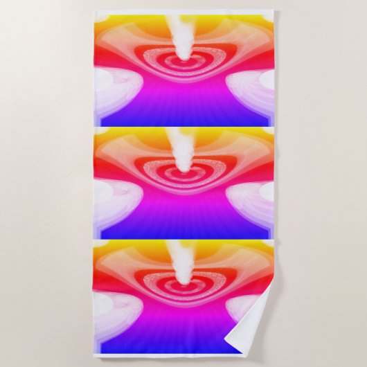 Schöne Regenbogen-Kunst Strandtuch (Vorderseite)