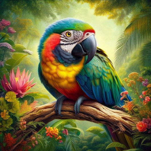 Schöne Regenbogen Parrots Necktie Krawatte