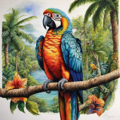 Schöne Regenbogen Parrots Necktie Krawatte