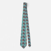 Schöne Regenbogen Parrots Necktie Krawatte (Vorderseite)