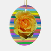 Schöne Regenbogen-Rose Keramik Ornament (Rechts)