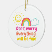 Schöne Regenbogen-, Sonne- und Cloud-Keramik Keramik Ornament (Links)