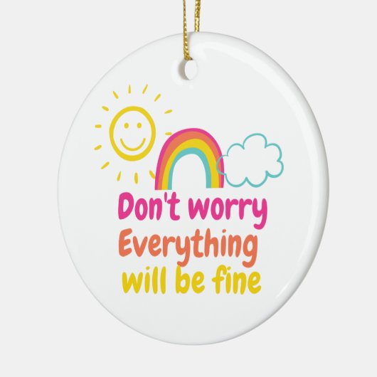 Schöne Regenbogen-, Sonne- und Cloud-Keramik Keramik Ornament (Links)