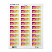 Schöne Regenbogenfarben Abstraktes Design (Vorne)