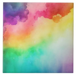 Schöne Regenbogenfarben Abstraktes Design Fliese