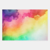 Schöne Regenbogenfarben Abstraktes Design Geschenkpapier Set (Vorderseite 2)