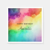 Schöne Regenbogenfarben Abstraktes Design - Party Serviette (Vorderseite)