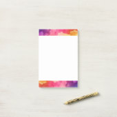 Schöne Regenbogenfarben Abstraktes Design Post-it Klebezettel (Auf Schreibtisch)