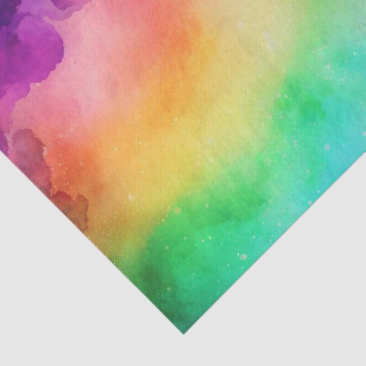 Schöne Regenbogenfarben Abstraktes Design Seidenpapier (Ausschnitt)