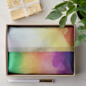 Schöne Regenbogenfarben Abstraktes Design Seidenpapier (Geschenk)