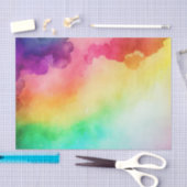 Schöne Regenbogenfarben Abstraktes Design Seidenpapier (Handwerk)