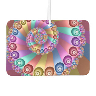 Schöne Regenbogenfarben Abstraktes Fraktal Kunst, Autolufterfrischer