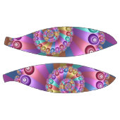 Schöne Regenbogenfarben Abstraktes Fraktal Kunst, Basketball (Panele)