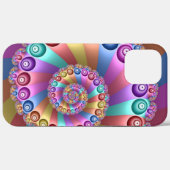 Schöne Regenbogenfarben Abstraktes Fraktal Kunst, Case-Mate iPhone Hülle (Rückseite (Horizontal))
