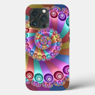 Schöne Regenbogenfarben Abstraktes Fraktal Kunst, Case-Mate iPhone Hülle