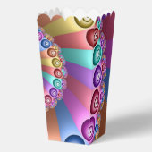 Schöne Regenbogenfarben Abstraktes Fraktal Kunst, Geschenkschachtel (Vorderseite)