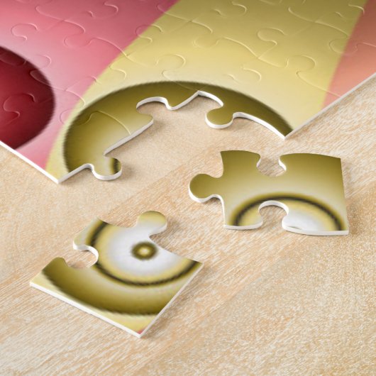 Schöne Regenbogenfarben Abstraktes Fraktal Kunst, Puzzle (Seite)