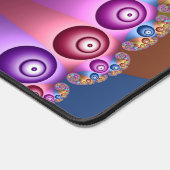 Schöne Regenbogenfarben Abstraktes Fraktal Kunst,  Schreibtischunterlage (Ecke)