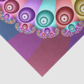 Schöne Regenbogenfarben Abstraktes Fraktal Kunst,  Seidenpapier (Detail)