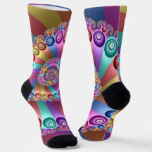 Schöne Regenbogenfarben Abstraktes Fraktal Kunst, 