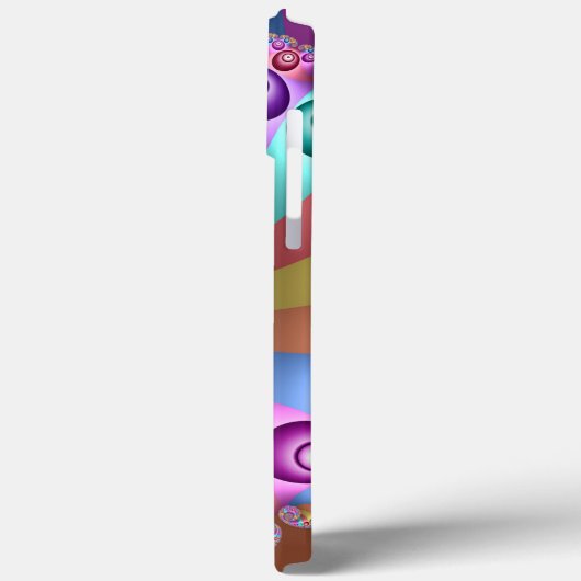 Schöne Regenbogenfarben Abstraktes Fraktal Kunstna Case-Mate iPhone Hülle (Rückseite / Links)