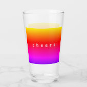 Schöne Regenbogenfarben - Chef Glas (Rückseite)