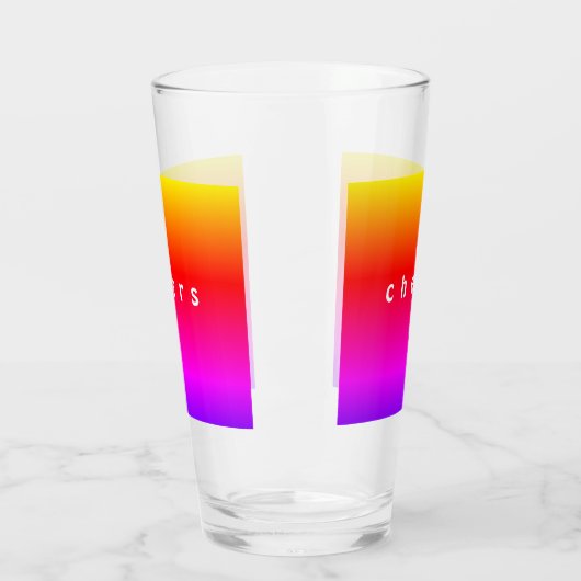 Schöne Regenbogenfarben - Chef Glas (Links)