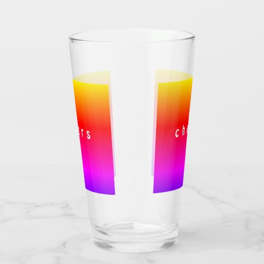 Schöne Regenbogenfarben - Chef Glas (Rechts)