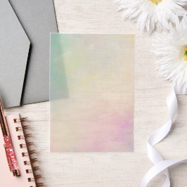 Schöne Regenbogenfarben in grünem Rosa Blau Pergament Einladungen