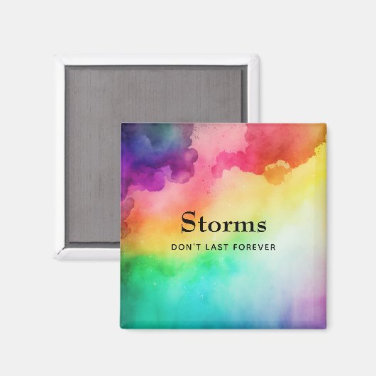 Schöne Regenbogenfarben Inspiration Magnet (Vorderseite/Rückseite)